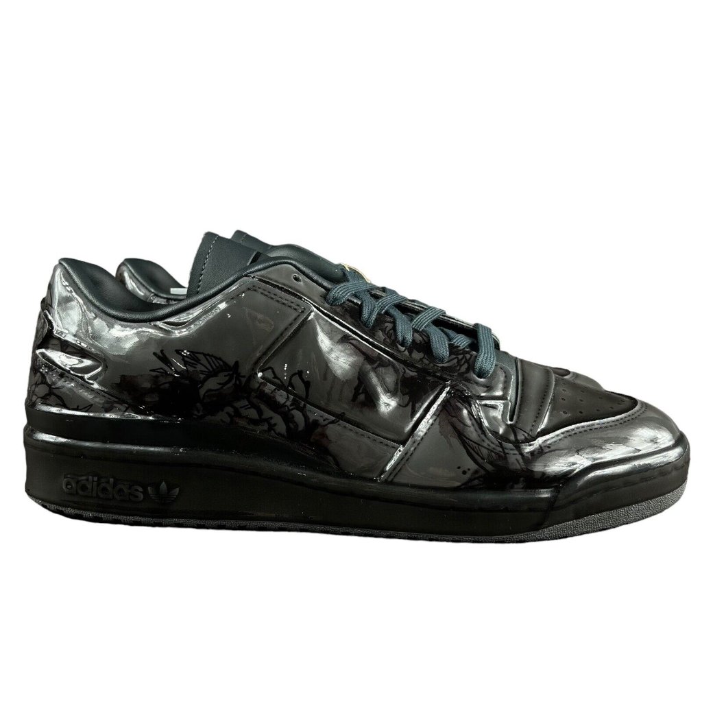 Adidas Men's Forum Low Chinese Porcelain Carbon Black Shoes Ie4203 Size 12